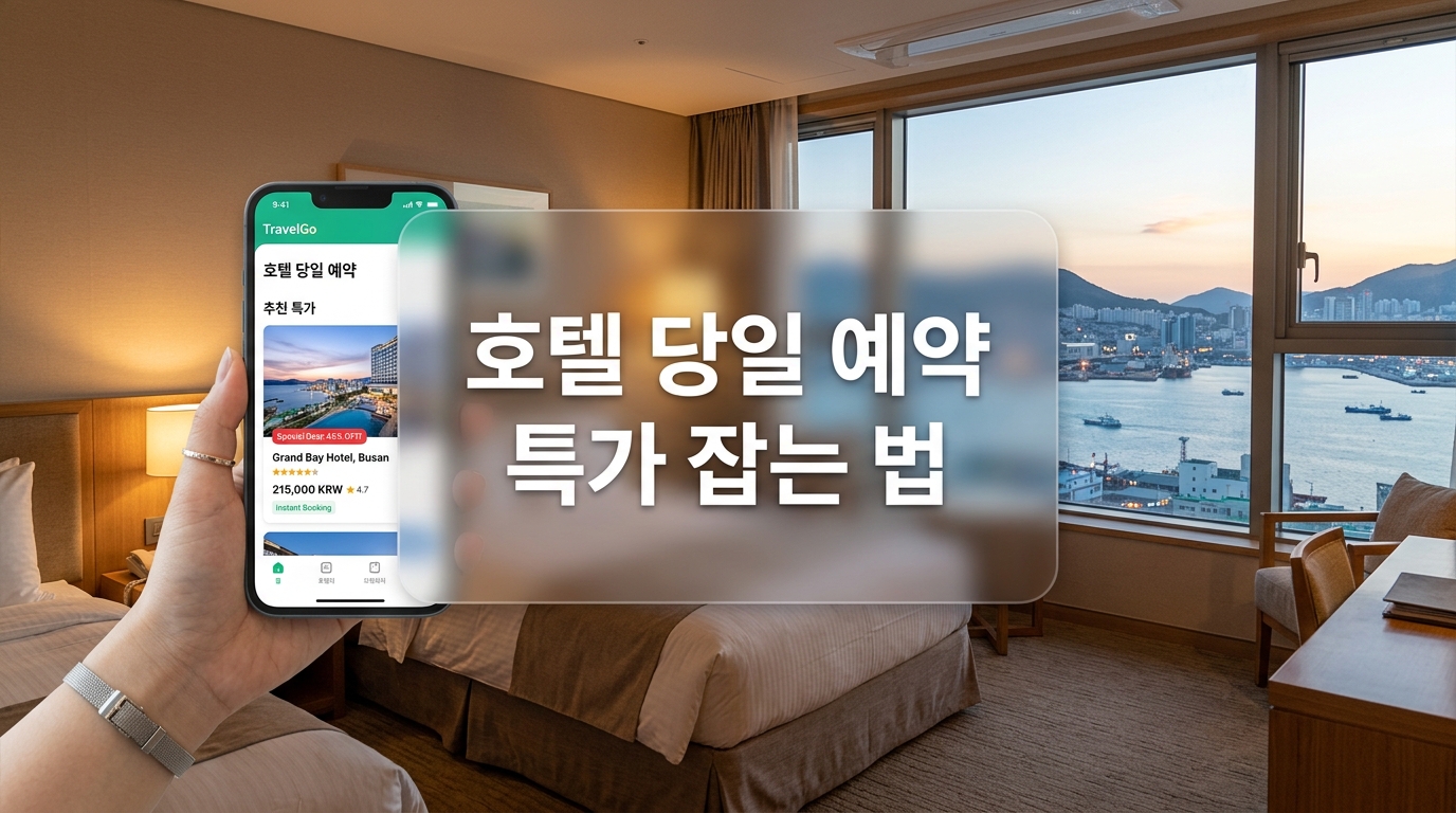 강릉 부산 호텔 당일 예약 아고다 앱 라스트 미닛 특가 검색