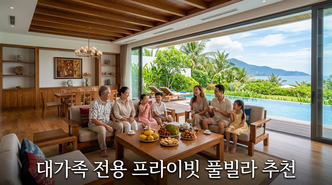 다낭 가족 풀빌라 리조트 패밀리룸 대가족 여행 추천