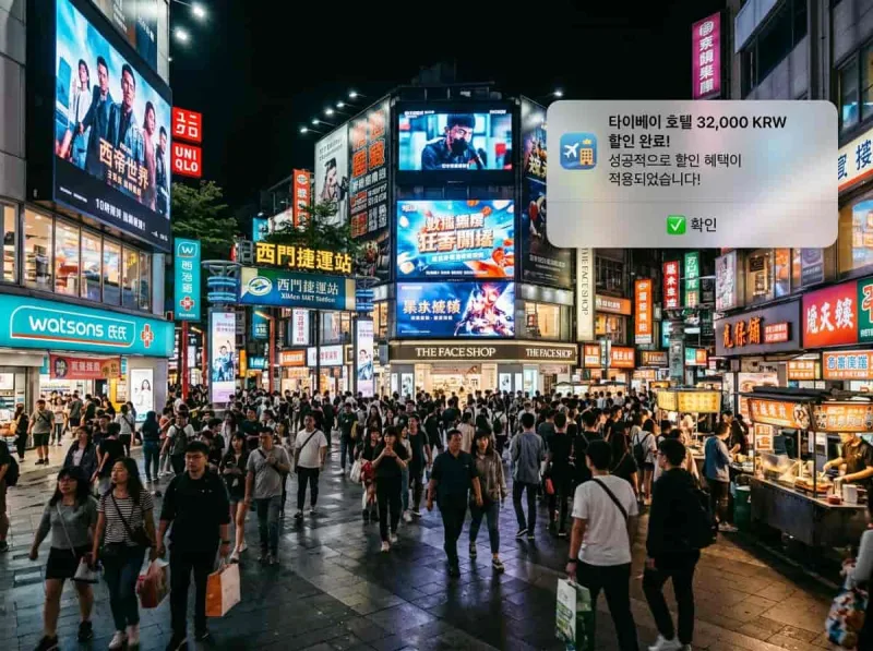 타이베이 호텔 할인 적용 후기 결제금액