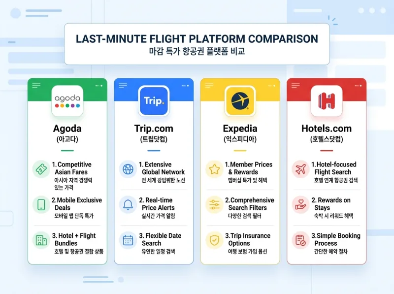땡처리항공권 플랫폼 비교 2026