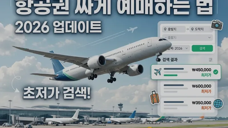 국내·해외여행 비행기표 싸게 예약하는 법 | 땡처리항공권부터 예매 꿀팁 총정리